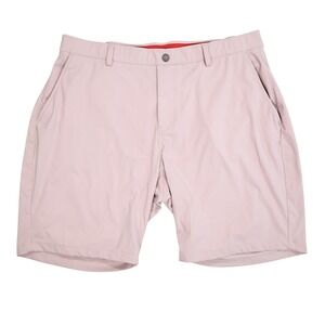 REDVANLY Mens XXL Light Pink Varick Pull On Performance Stretch Golf Shorts